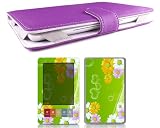 Bundle Monster Barnes & Noble Nook Synthetic Leather Case Cover Jacket + Skin Sticker + Screen Protector Ebook Accessories Combo - Fit 3G and Wifi Version