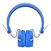 AILIHEN Headphones, C5 Headphones with Microphone & Music Sharing,Foldable Lightweight On Ear Headphone Headset for iPhone iPod iPad Mac Laptop PC (Blue)