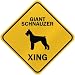schnauzer27 - ONLY GIANT SCHNAUZER XING CROSSING SIGN DOG