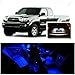 Ameritree Blue LED Lights Interior Package + White LED License Plate Kit for Toyota Tacoma 2007-2015 (5 Pieces)
