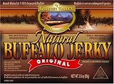 Golden Valley Natural Buffalo Jerky, Original, Slab Style, 3.5-Ounce Pouch (Pack of 8)