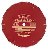 Freud LU98R016 Superior 16-Inch 128 Tooth TCG Laminate and Wood Cutting Saw Blade with 1-Inch Arbor and PermaShield Coating