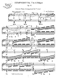Beethoven Symphony No. 7, Op. 92 (Piano Transcription by F. Liszt): Instantly download and print sheet music