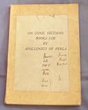 On Conic Sections Books I-III (Great Books of the Western World)