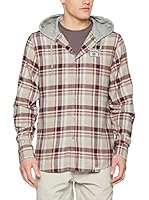 Jeep Camisa Hombre O100297 (Beige / Burdeos)