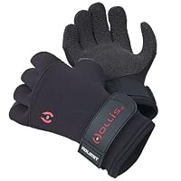 New Hollis 4mm 5-Finger Neoprene Gloves with Kevlar (Large)