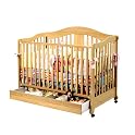 Rochester Crib with Drawer– Natural