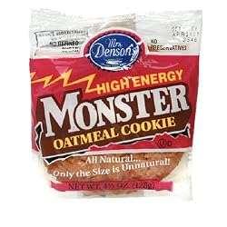 Mrs. Denson's Cookies, Monster Oatmeal, 4.5-Ounce Packets (Pack of 12)