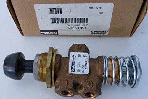 Parker Manually Bronze Operated 3 Way Valve M08321851 1/4"