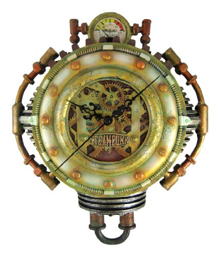 Cool 3-D Steampunk Wall Clock Steam Punk Sci-Fi