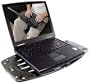 LapWorks Laptop Desk Futura Gray Portable 1.3 Lb. Lap Desk With 5-Position Support Arm For Desktop Typing And Heat Dissipating Vent Slots That Prevent Hot Lap