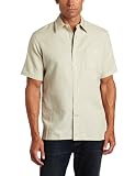 Nautica Men's Solid Short Sleeve Camp Shirt