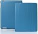 INVELLOP VINTAGE BLUE Leatherette Smart Cover case for iPad 2 / iPad 3 / The new iPad (Built-in magnet for sleep/wake feature)