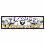 NHL Buffalo Sabres 9-by-30 Wood Sign