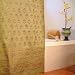 Memories of Shalimar ~ Asian Green Floral Cotton Shower Curtain 72x72