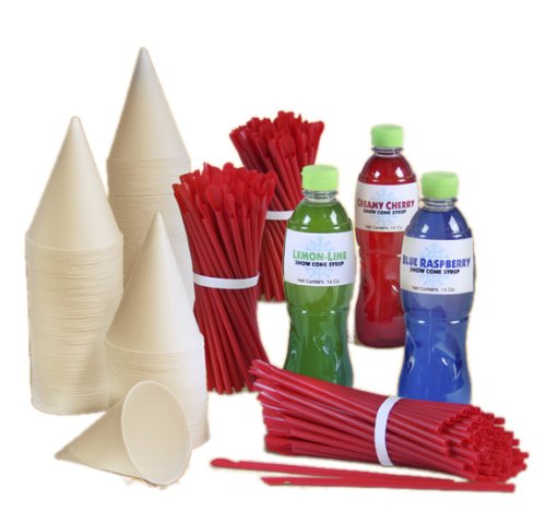 Nostalgia Electrics SFK-200 Snow Cone Cart Refill Kit