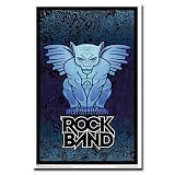 (24x36) Rock Band (Gargoyle) Flocked Blacklight Video Game Poster Print