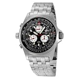 Torgoen Swiss Men's T01201 Chronograph Pilot Computer Stainless Steel Watch