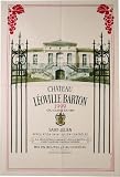 Chateau Leoville Barton Saint-Julien AOC Wine Label Kitchen Towel, French oversize wine steward towel