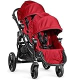 Baby Jogger 2014 City Select Stroller Black Frame WITH Second Seat (Red)