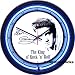 The King of Rock & Roll Elvis Blue Neon Wall Clock Neon Sign