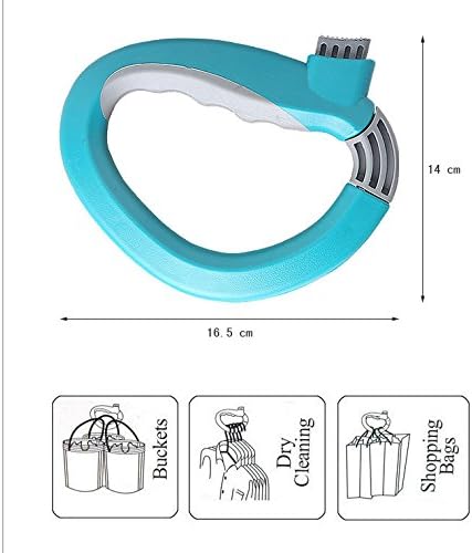 JL Future One Trip Grips Shopping Grocery Bag Holder Handle Carrier Tool (Blue)