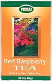 NOW Foods Red Raspberry Tea,  30 Count  2 Ounce Boxes (Pack of 5)
