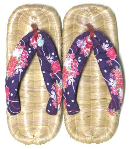 【日本制】 大分県 伝统的特产品 日田 竹皮草履