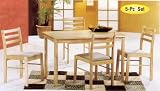 Review Cross Country Furniture  / Natural Finish 5pc Dinette Set (Table/Side Chair)
