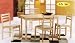 Kitchen & Housewares : Natural Finish 5pc Dinette Set (Table/Side Chair)