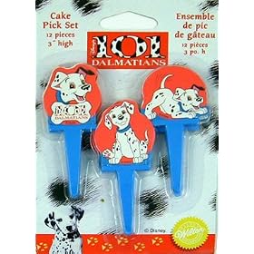 Disney - 101 Dalmations Cake Decorating Pick Set - 12 Pieces