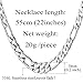U7 Jewelry Men Necklace 18K Gold Plated/Black Gun/Stainless Steel Figaro Chain,5mm-12mm,18