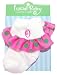 Mud Pie Initial Baby Initial Baby Personalized White Sock with Pink Ruffle