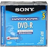 Sony 8cm DVD-R with Hangtab 5 Pack