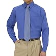 Men&rsquo;s Merona&reg; Solid Stretch Poplin Shirt - Blue