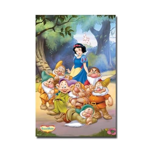 Snow White Dwarfs Wall Poster