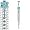 Bauchnabel-Piercing Schmuck Blumenranke Farbe Aqua
