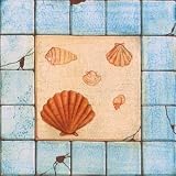 Blue Tile IV Art Print Poster By Capital Decor, 9 ' x 9 '