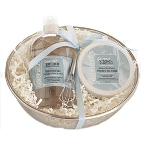 Gourmet Kitchen By Upper Canada Gourmet Kitchen Round Mesh Basket Gift Set, Mint Sake