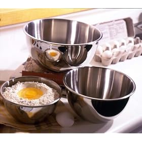 3-piece Stainless Steel Mixing Bowl Set by Metro