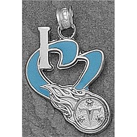 Titans Logo Art Women's I Heart Logo Pendant