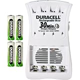 Duracell CEF90NC 30 Minute Charger with 4 AA NiMH Rechargeable Batteries