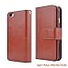 iPhone 6S Case, HESPLUS [Detachable Wallet] iPhone 6 Wallet Case with [9 Card Slot][ID Holder][Wrist Strap] - Premium Magnetic Leather Flip Cover Case for iPhone 6/6S - Brown