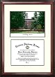 Ohio University Scholar Scholar Mahogany Framed Lithograph w/Diploma Opening