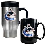 NHL Vancouver Canucks Travel Mug & Ceramic Mug Set