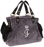 Juicy Couture Women's High Drama-Iconic Velour Satchel