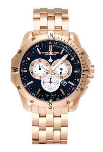 Buy Chase-Durer Mens Crossfire 18K Rose Gold-Plated Stainless Steel Chronograph Watch #850.8BRG by Chase Durer
