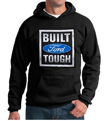 Ford Built tough Black Hooded Sweatshirt, Medium