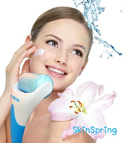 SkinSpring Skin Cool Ice Roller Derma Skin Roller -Eye Puffiness Reducer, Face Pore Refining, Skin Tightening, Pain Relief
