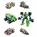 Transformers Power Core Combiners Series Robot Action Figure - MUDSLINGER Commander with 4 Destructicons (Heavy Hauler Drone, Armored Truck Drone, Dune Buggy Drone and Armored Junker Drone)_s-3